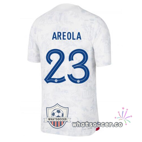 France (AREOLA 23) Away Soccer Jerseys White 2022-2023