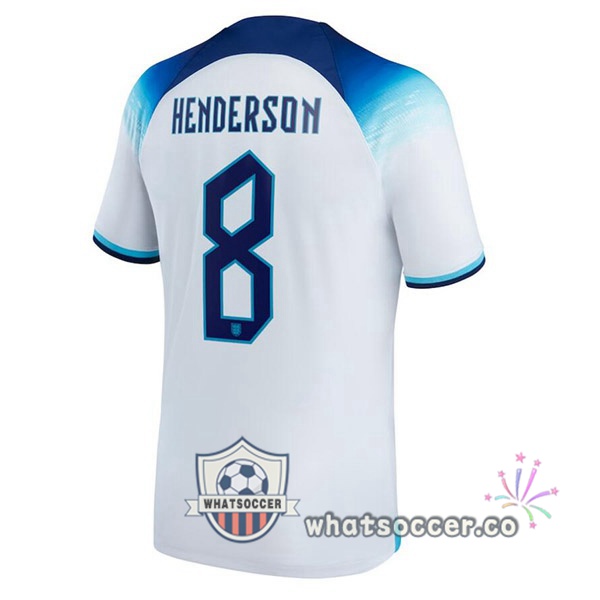 England (HENDERSON 8) Home Soccer Jerseys White 2022-2023