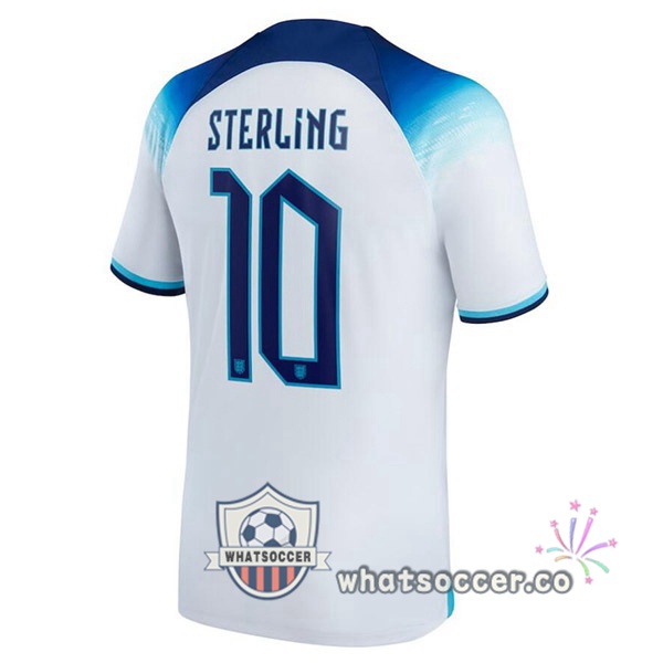 England (STERLING 10) Home Soccer Jerseys White 2022-2023