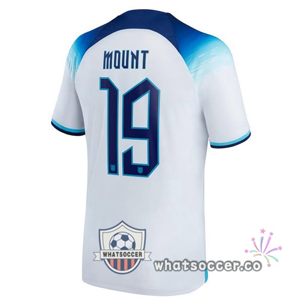 England (MOUNT 19) Home Soccer Jerseys White 2022-2023