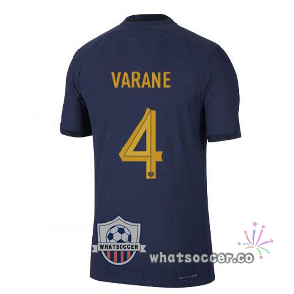 France (VARANE 4) Home Soccer Jerseys Blue Royal 2022-2023