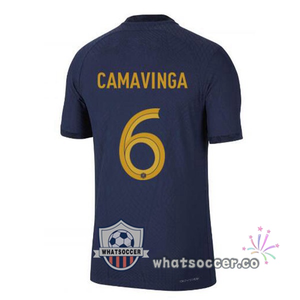 France (CAMAVINGA 6) Home Soccer Jerseys Blue Royal 2022-2023