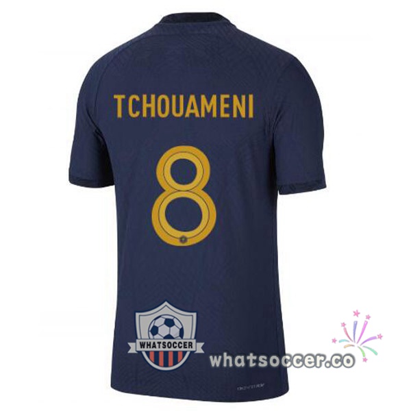 France (TCHOUAMENI 8) Home Soccer Jerseys Blue Royal 2022-2023