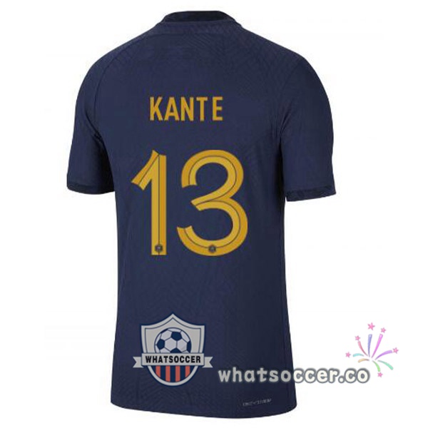 France (KANTE 13) Home Soccer Jerseys Blue Royal 2022-2023
