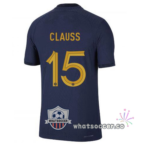 France (CLAUSS 15) Home Soccer Jerseys Blue Royal 2022-2023