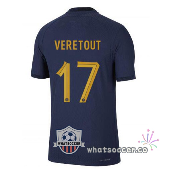 France (VERETOUT 17) Home Soccer Jerseys Blue Royal 2022-2023