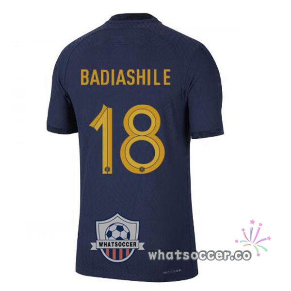 France (BADIASHILE 18) Home Soccer Jerseys Blue Royal 2022-2023