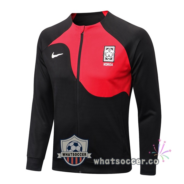 Korea Black Red Soccer Jacket 2022-2023