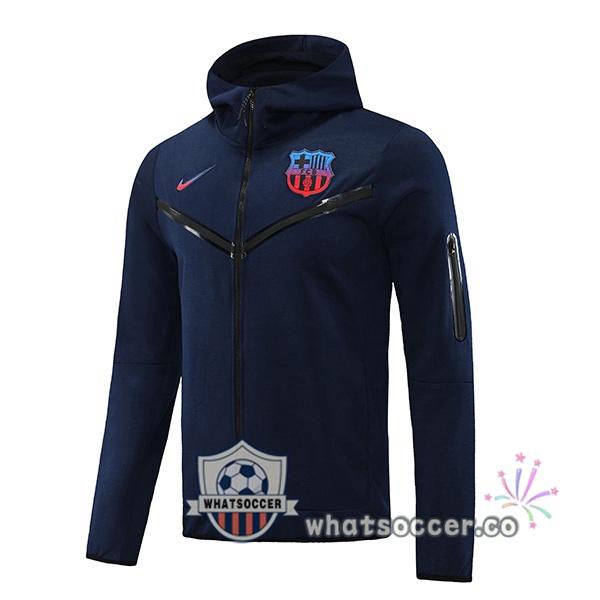 FC Barcelona Blue Royal Hooded Jacket 2022-2023
