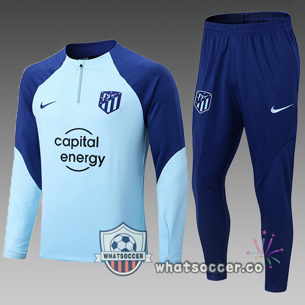 Atletico Madrid Kids Blue Tracksuit 2022-2023