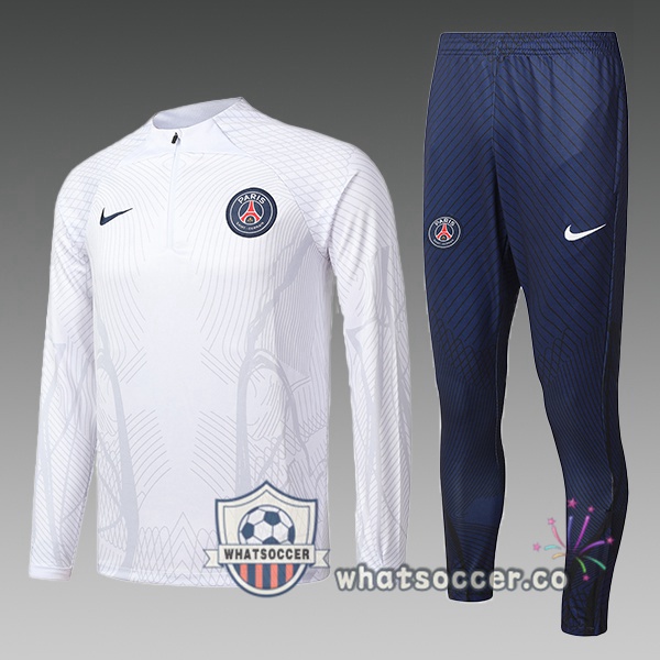 Paris PSG Kids White Tracksuit 2022-2023