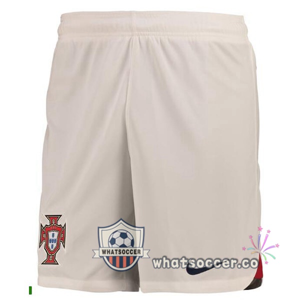 Portugal Away Soccer Shorts White 2022-2023