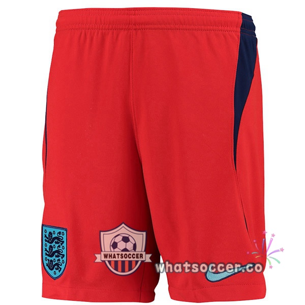 England Away Soccer Shorts Red 2022-2023