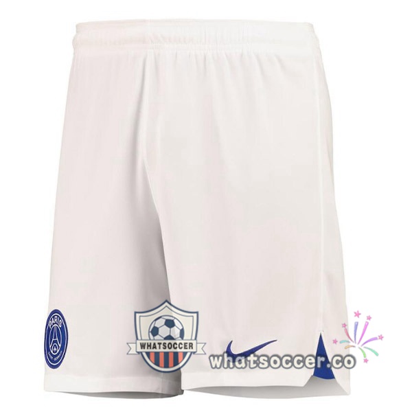 Paris PSG Third Soccer Shorts White 2022-2023