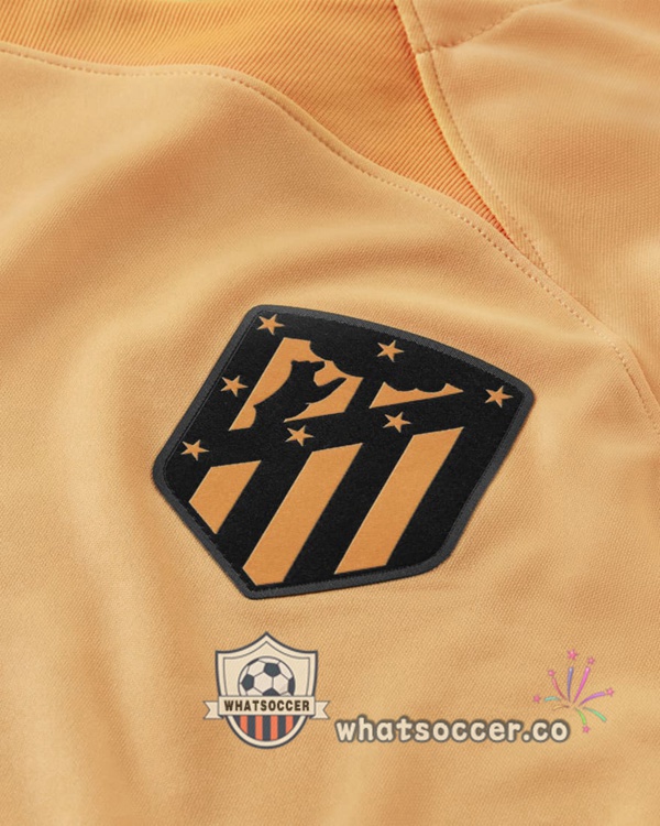 Atletico Madrid Third Soccer Jerseys Orange 2022-2023