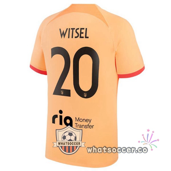 Atletico Madrid (WITSEL 20) Third Soccer Jerseys Orange 2022-2023