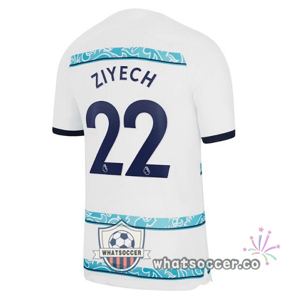 FC Chelsea (ZIYECH 22) Away Soccer Jerseys White 2022-2023