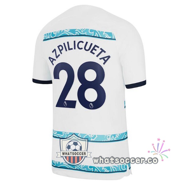 FC Chelsea (AZPILICUETA 28) Away Soccer Jerseys White 2022-2023