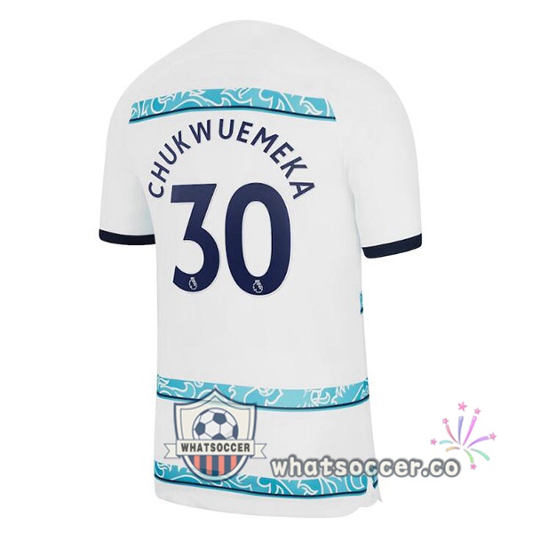 FC Chelsea (CHUKWUEMEKA 30) Away Soccer Jerseys White 2022-2023