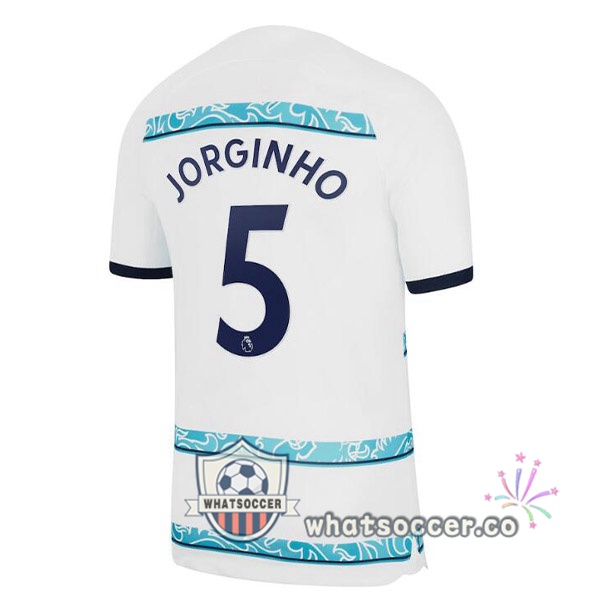 FC Chelsea (JORGINHO 5) Away Soccer Jerseys White 2022-2023