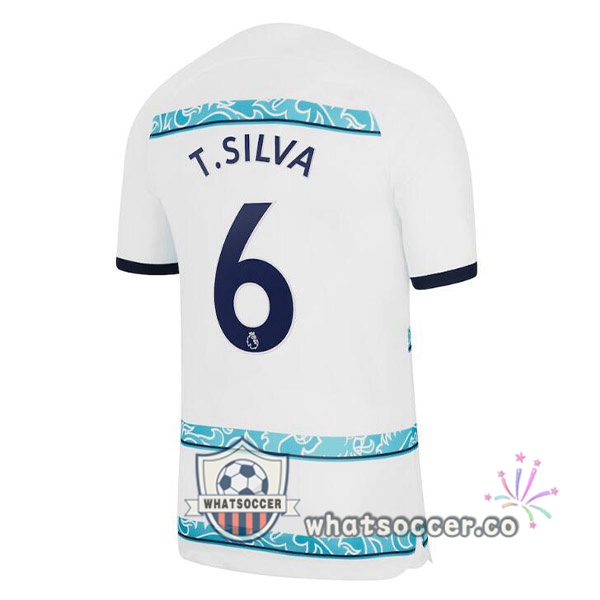 FC Chelsea (T. SILVA 6) Away Soccer Jerseys White 2022-2023