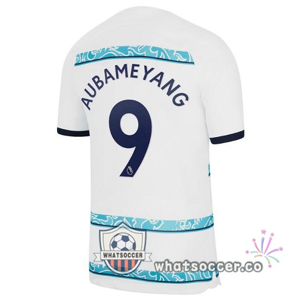 FC Chelsea (AUBAMEYANG 9) Away Soccer Jerseys White 2022-2023
