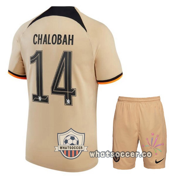 FC Chelsea (CHALOBAH 14) Kids Third Soccer Jerseys Marron 2022-2023