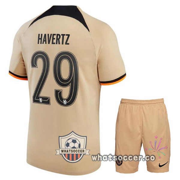 FC Chelsea (HAGreenZ 29) Kids Third Soccer Jerseys Marron 2022-2023