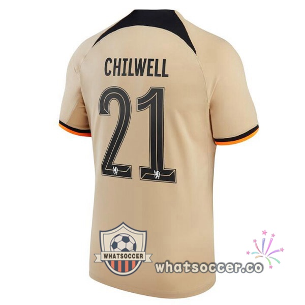 FC Chelsea (CHILWELL 21) Third Soccer Jerseys Marron 2022-2023