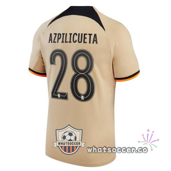 FC Chelsea (AZPILICUETA 28) Third Soccer Jerseys Marron 2022-2023