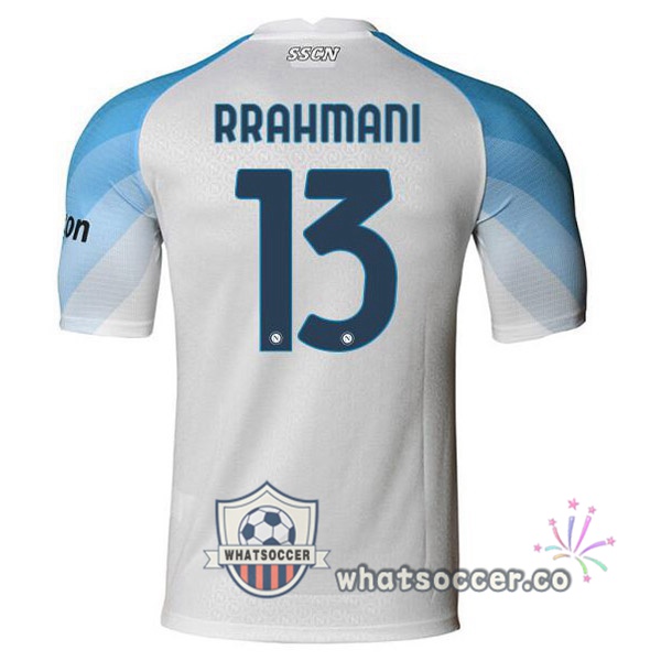 SSC Napoli (Rrahmani 13) Home Soccer Jerseys White 2022-2023
