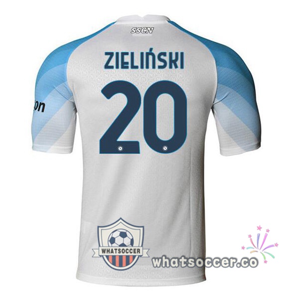 SSC Napoli (Zieliński 20) Home Soccer Jerseys White 2022-2023