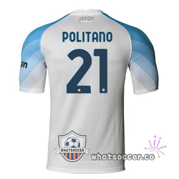 SSC Napoli (Politano 21) Home Soccer Jerseys White 2022-2023
