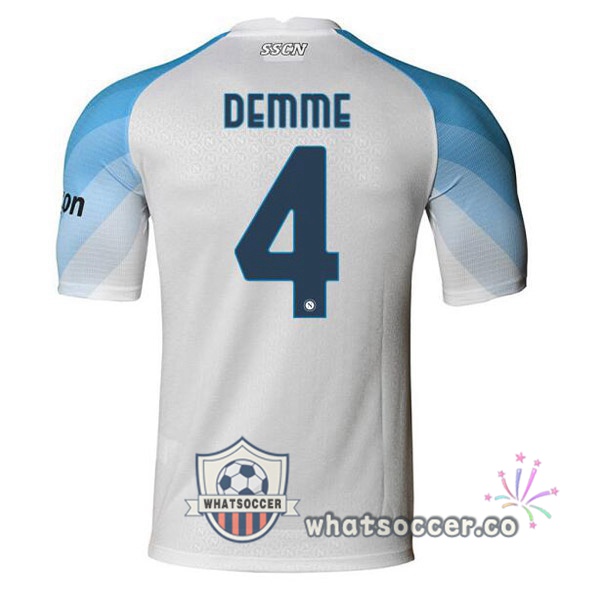 SSC Napoli (Demme 4) Home Soccer Jerseys White 2022-2023