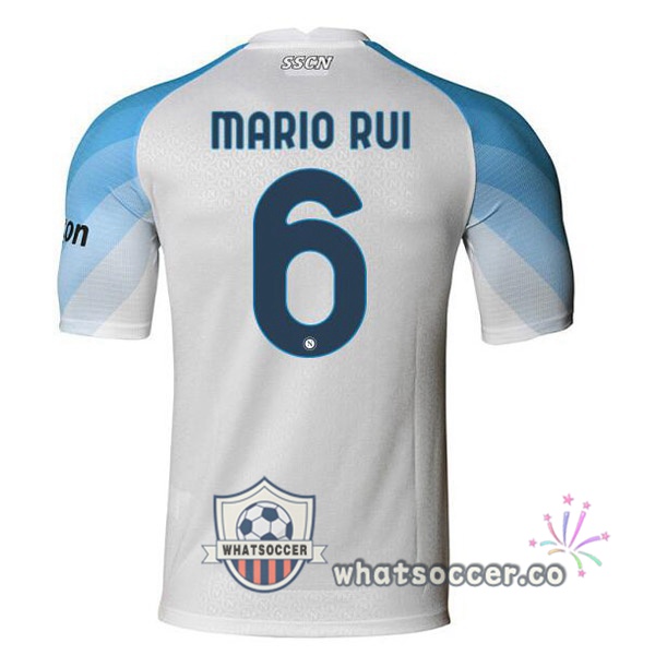 SSC Napoli (Mario Rui 6) Home Soccer Jerseys White 2022-2023