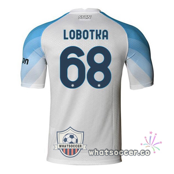 SSC Napoli (Lobotka 68) Home Soccer Jerseys White 2022-2023