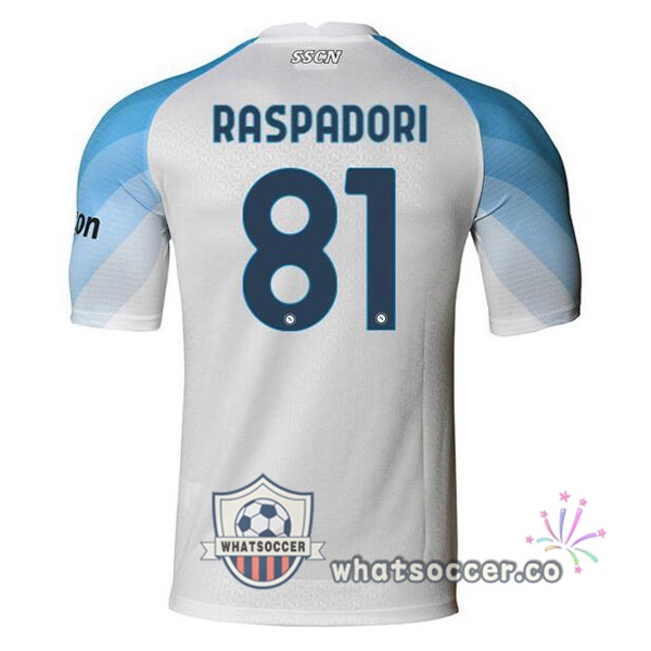 SSC Napoli (Raspadori 81) Home Soccer Jerseys White 2022-2023