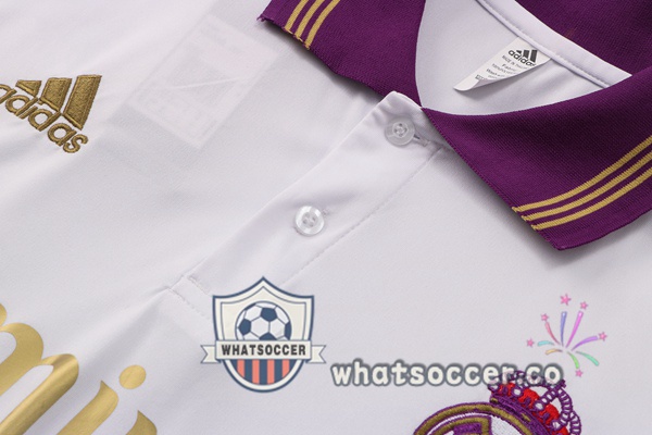 Training Polo Real Madrid + Pants White 2022-2023