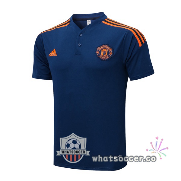 Training Polo Manchester United Blue Royal 2022-2023