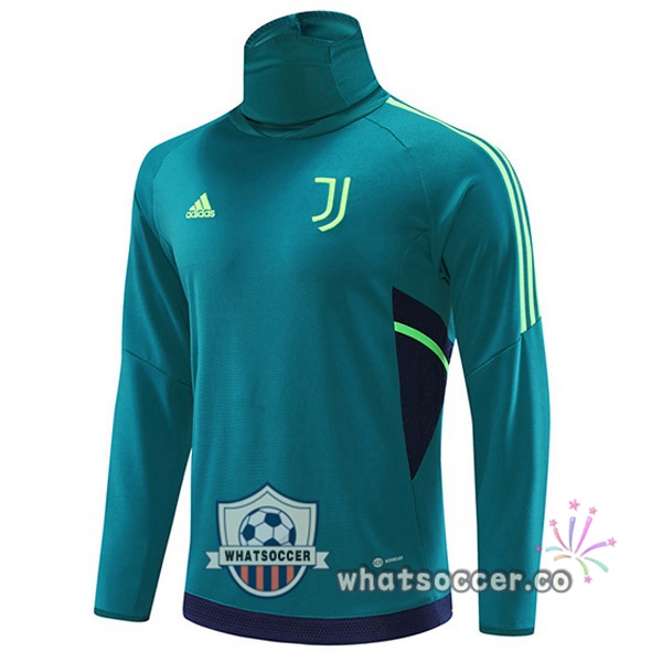 Juventus Soccer Sweater High Collar Green 2022-2023