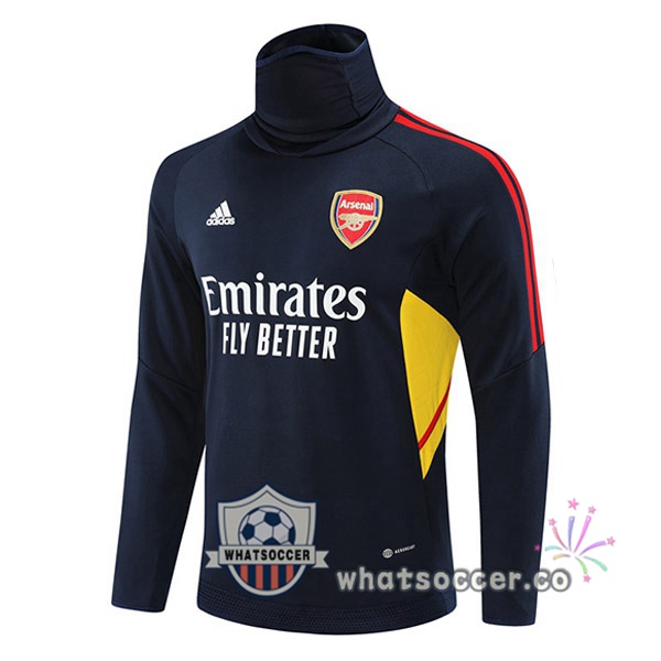 Arsenal Soccer Sweater High Collar Blue Royal 2022-2023