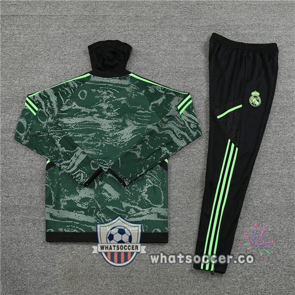 Real Madrid High Collar Green Tracksuit 2022-2023