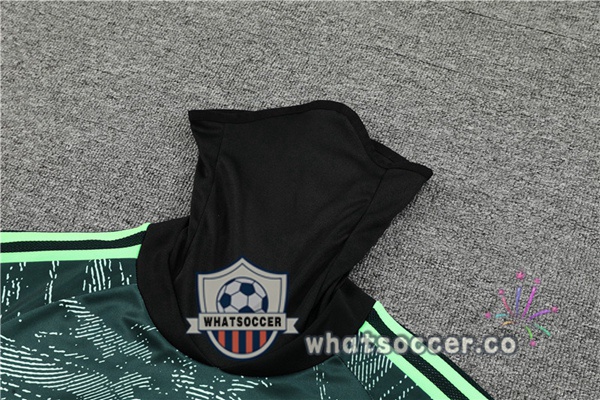 Real Madrid High Collar Green Tracksuit 2022-2023