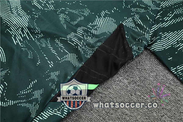 Real Madrid High Collar Green Tracksuit 2022-2023