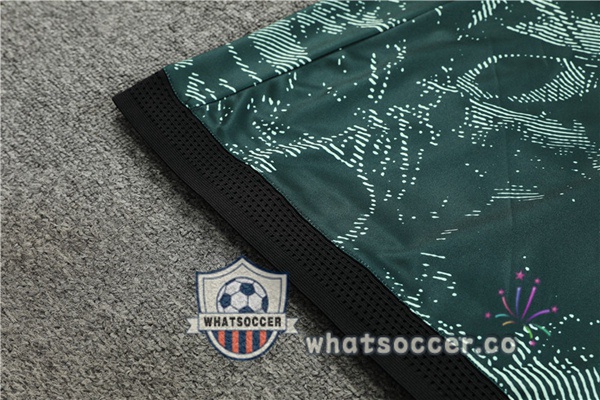 Real Madrid High Collar Green Tracksuit 2022-2023