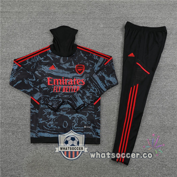 Arsenal High Collar Blue Red Tracksuit 2022-2023