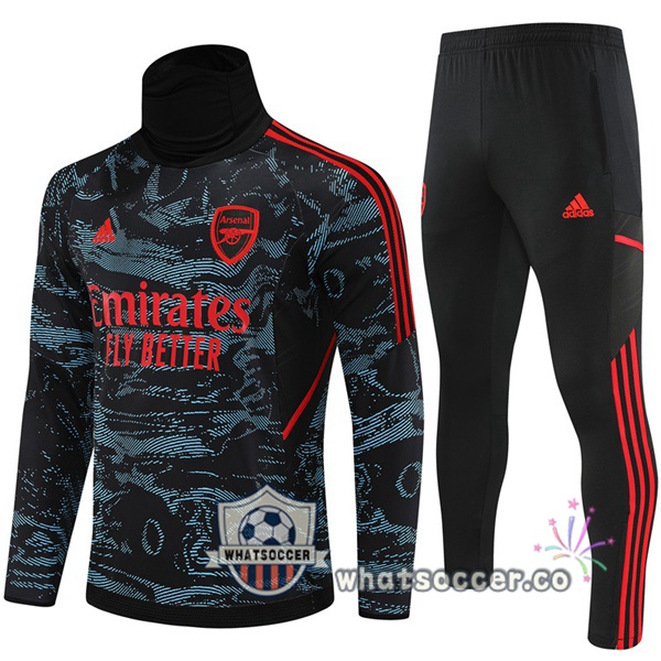 Arsenal High Collar Blue Red Tracksuit 2022-2023