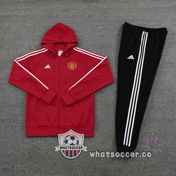 Manchester United Red Hooded Jacket 2022-2023