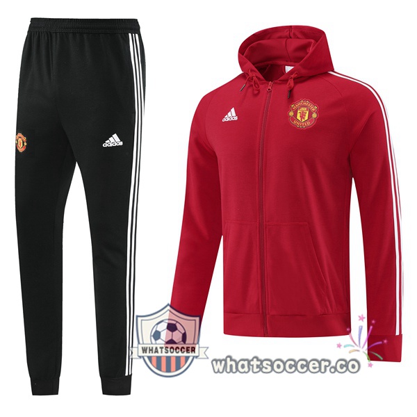 Manchester United Red Hooded Jacket 2022-2023