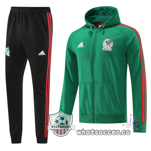 Mexico Green Hooded Jacket 2022-2023